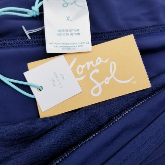 *NEW* Kona Sol High Coverage Swim Skirt XL (16-18) Blue NWT - Picture 6 of 7